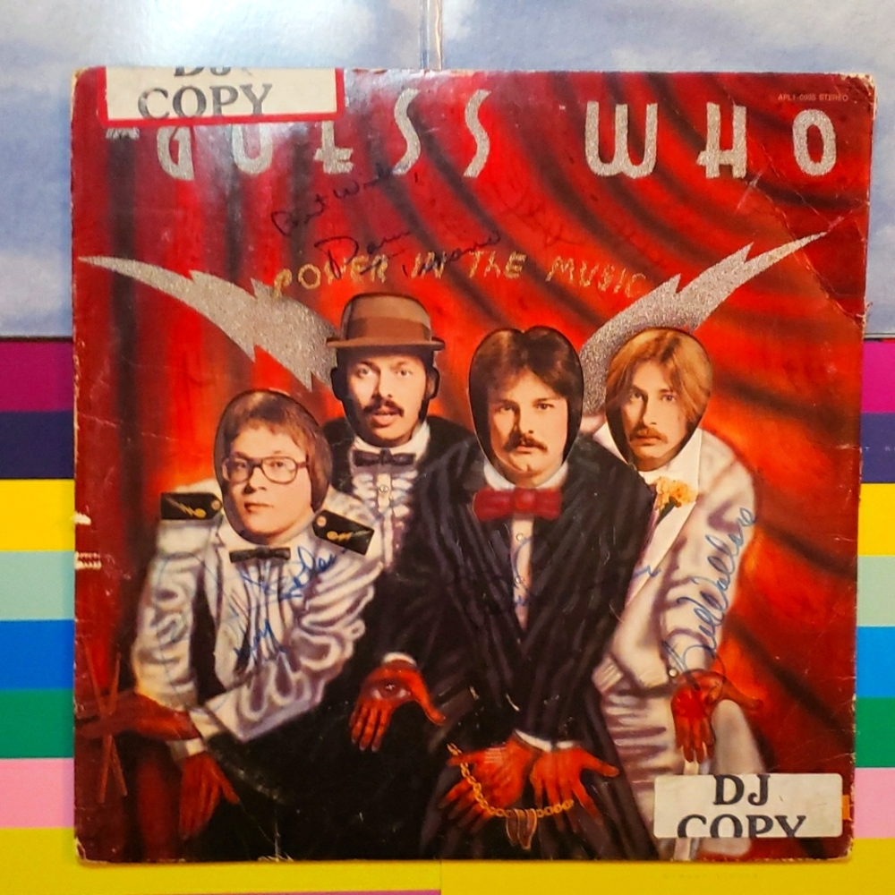GUESS WHO SIGNED ALBUM (warped) Vinyl Signed Guess Who RCA Record